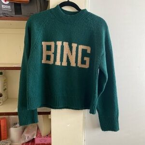 Annie Bing Hunter Green Wool Sweater for Women